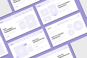 Website Wireframe Kit Template, an UI Kit Template by ContestDesign