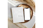5x7 Card and Phone Mockup, a Mockup by TatiMockup (Thumbnail 1 of 3)