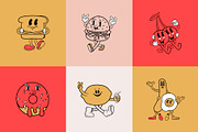 Retro Cartoon Characters, a Food Illustration by Alina Sh (Thumbnail 6 of 7)