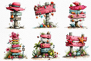 Summer Wood Sign Board Clipart, an Illustration by Craft Nest (Thumbnail 5 of 12)