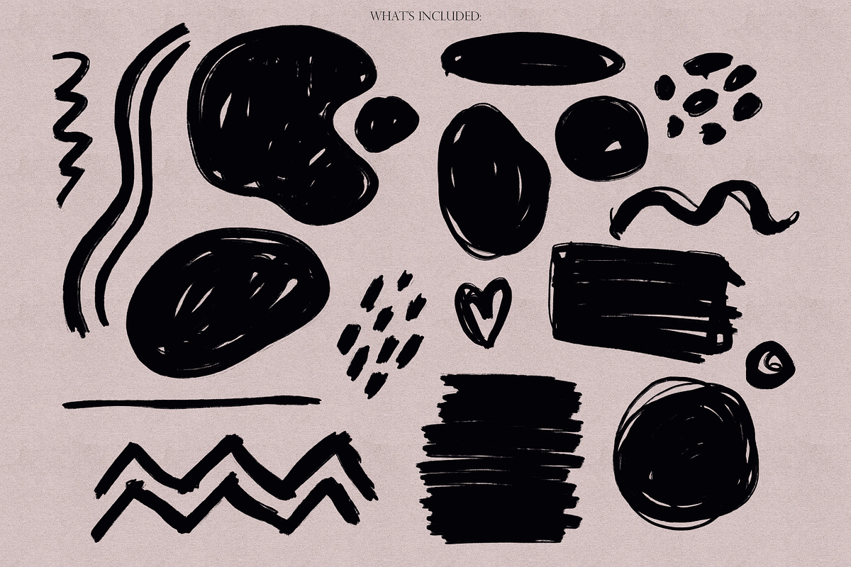 Inky Flowers Doodle Stamps Procreate, a Brush Add-On by Dervik Art Store (Photo 8 of 8)