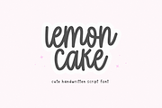 Lemon Cake | Cute Script Font, a Script Font by KA Designs (Thumbnail 1 of 9)
