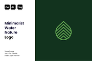 Minimalist Water Nature Logo, a Branding & Logo Template by Luxury Logos (Thumbnail 1 of 4)
