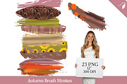 Autumn Brush Strokes Clipart, a Seasonal Illustration by Creative Matrix82 (Thumbnail 1 of 6)