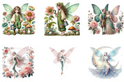 Whimsical Fairy Cliparts, a Seasonal Illustration by CreationArt (Thumbnail 5 of 5)