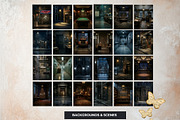 Noir Movie Backdrops Digital Papers, a Background Graphic by ThatsDesignArt (Thumbnail 4 of 13)