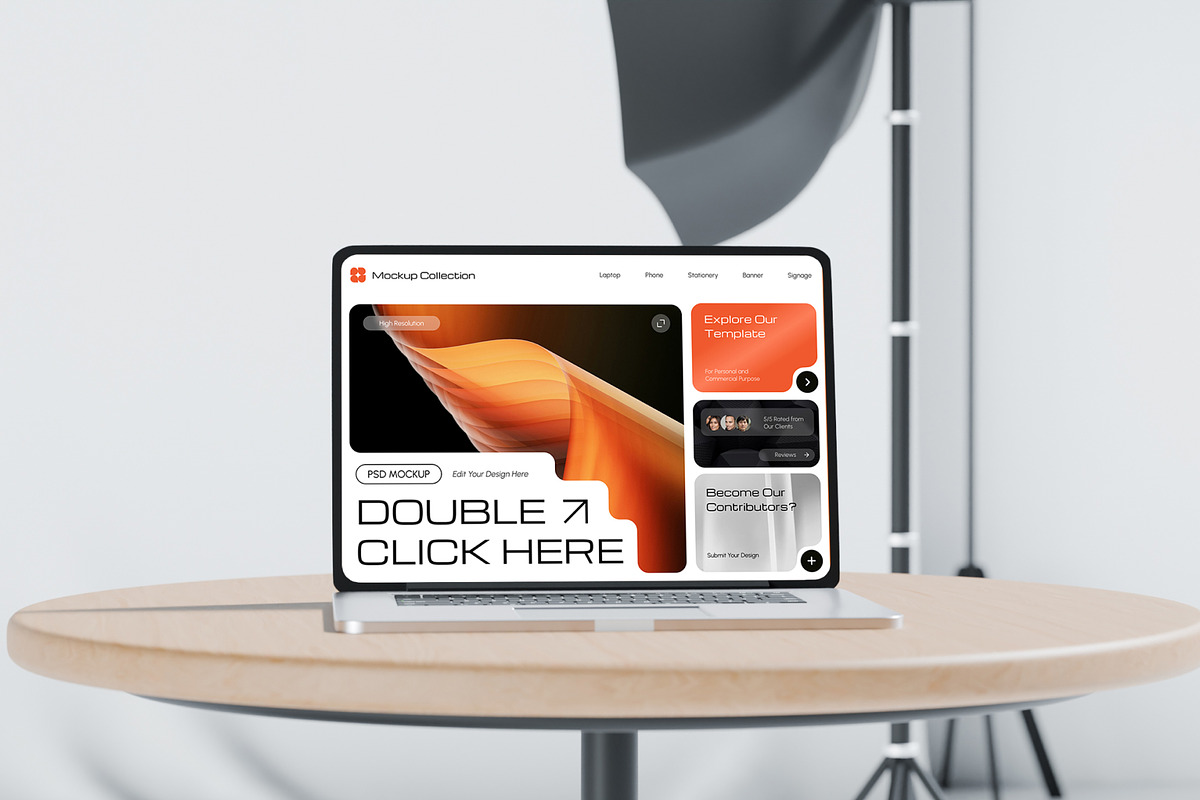 Atelier | Studio Device Mockups, a Product Mockup by orenjidesign (Photo 3 of 13)