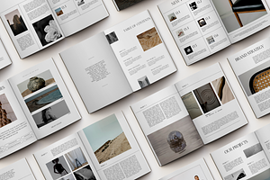 CANVA Minimal Modern Magazine, a Magazine Template by Uyava Space