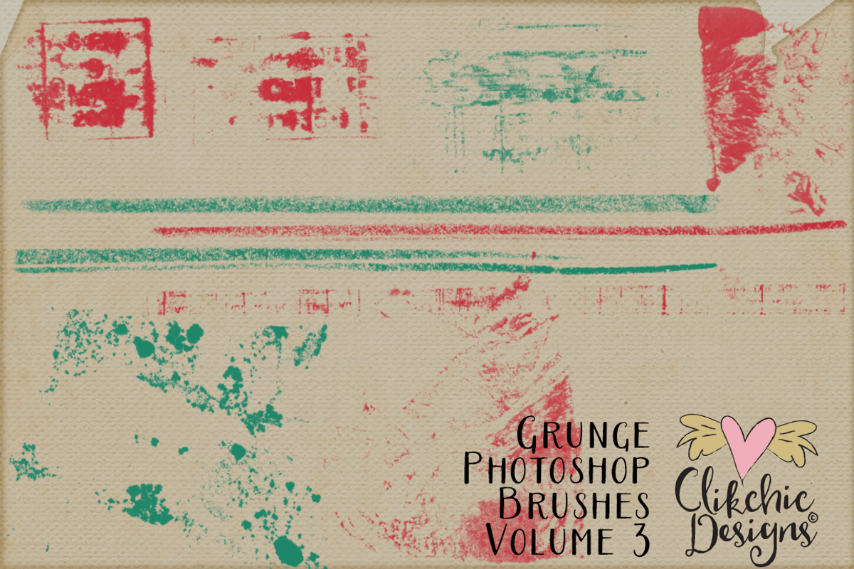 Grunge Texture Photoshop Brushes 50%, a Brush Add-On by Clikchic Designs (Photo 12 of 13)