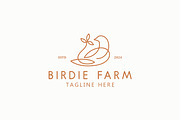 Birdie Dove Nest Logo Foliage, a Branding & Logo Template by Signatoro (Thumbnail 2 of 2)