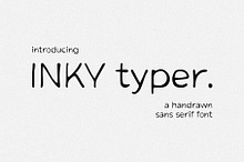 Inky Typer font