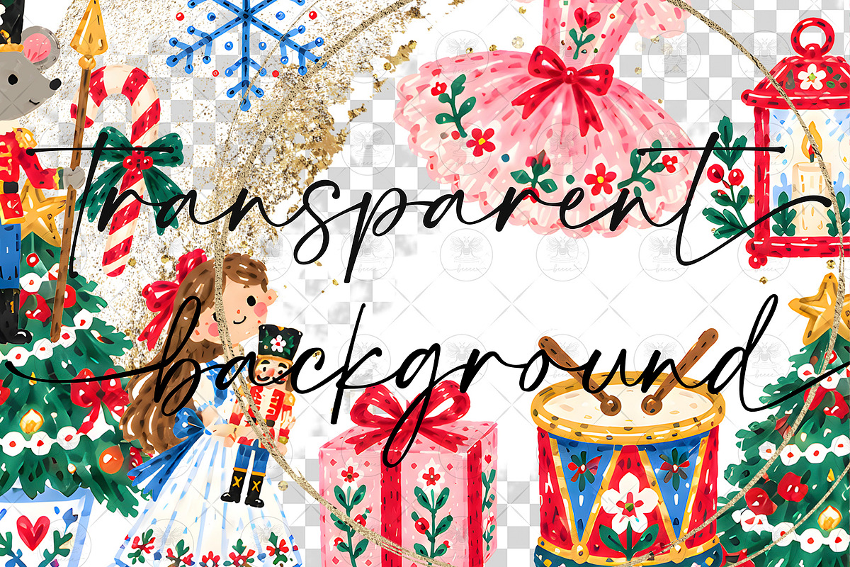Nutcracker Christmas Clipart, a Decorative Illustration by BigCakeBee (Photo 2 of 3)