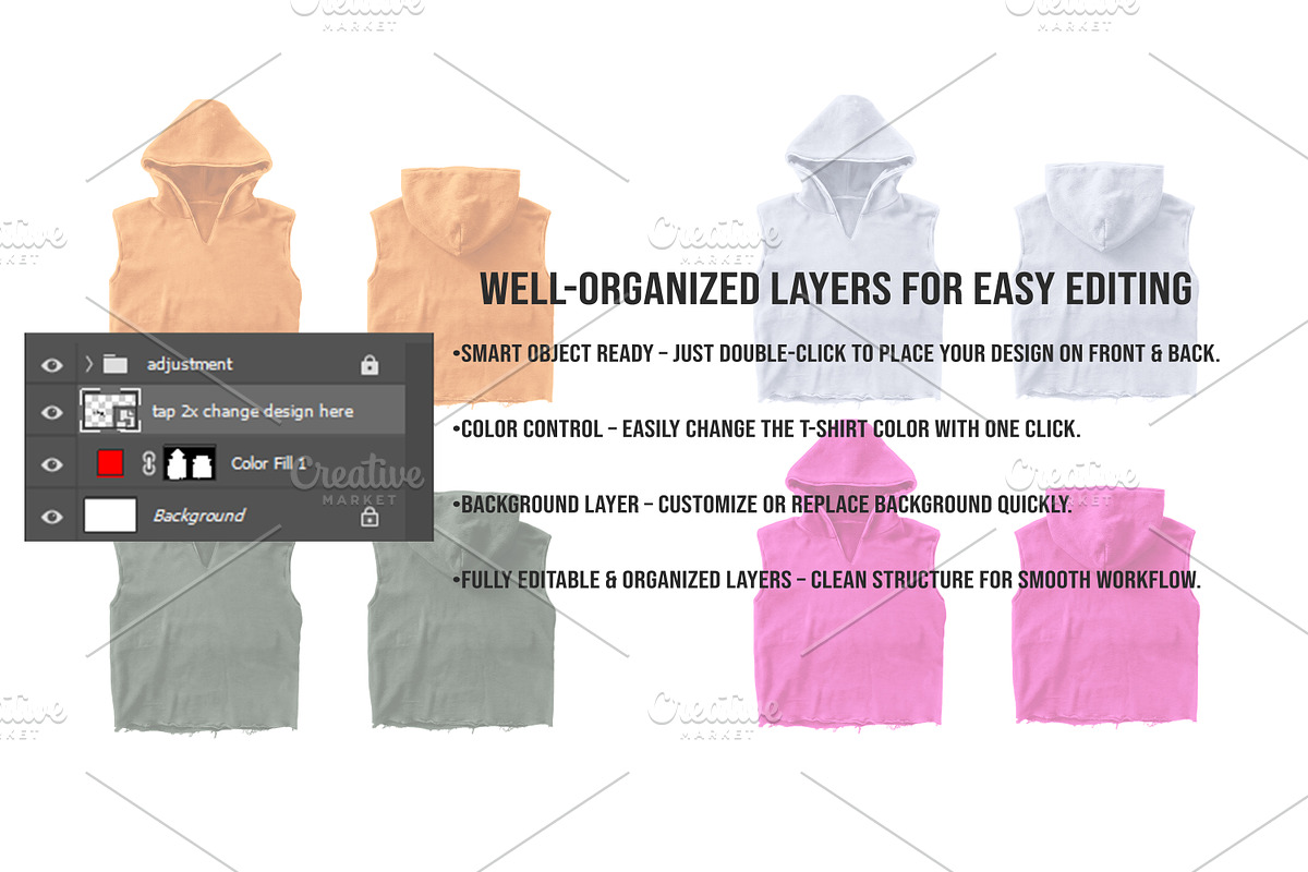 Vintage Cut Off Hoodie Mockup PSD, a Hoody Mockup by std.badboy (Photo 3 of 4)