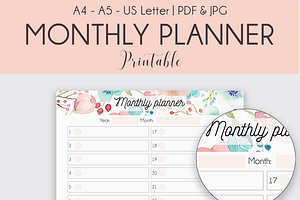 Monthly Printable Planner