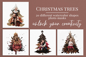 Christmas Trees Photo Masks