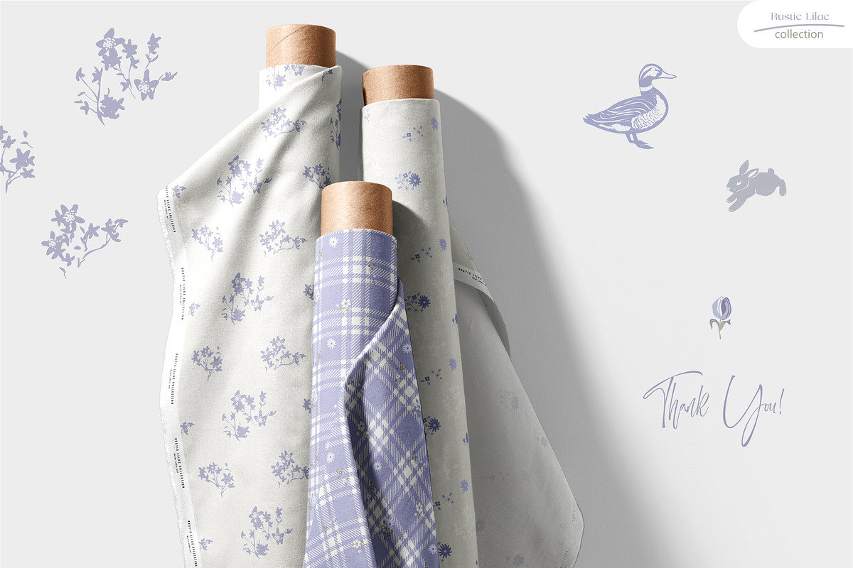 Rustic Lilac - Seamless Patterns, a Pattern Graphic by InaCorart (Photo 7 of 7)