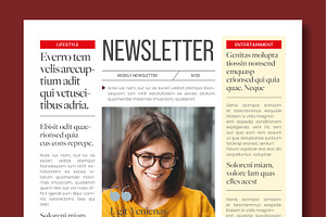 Newsletter Template, a Stationery Template by MightyDesign