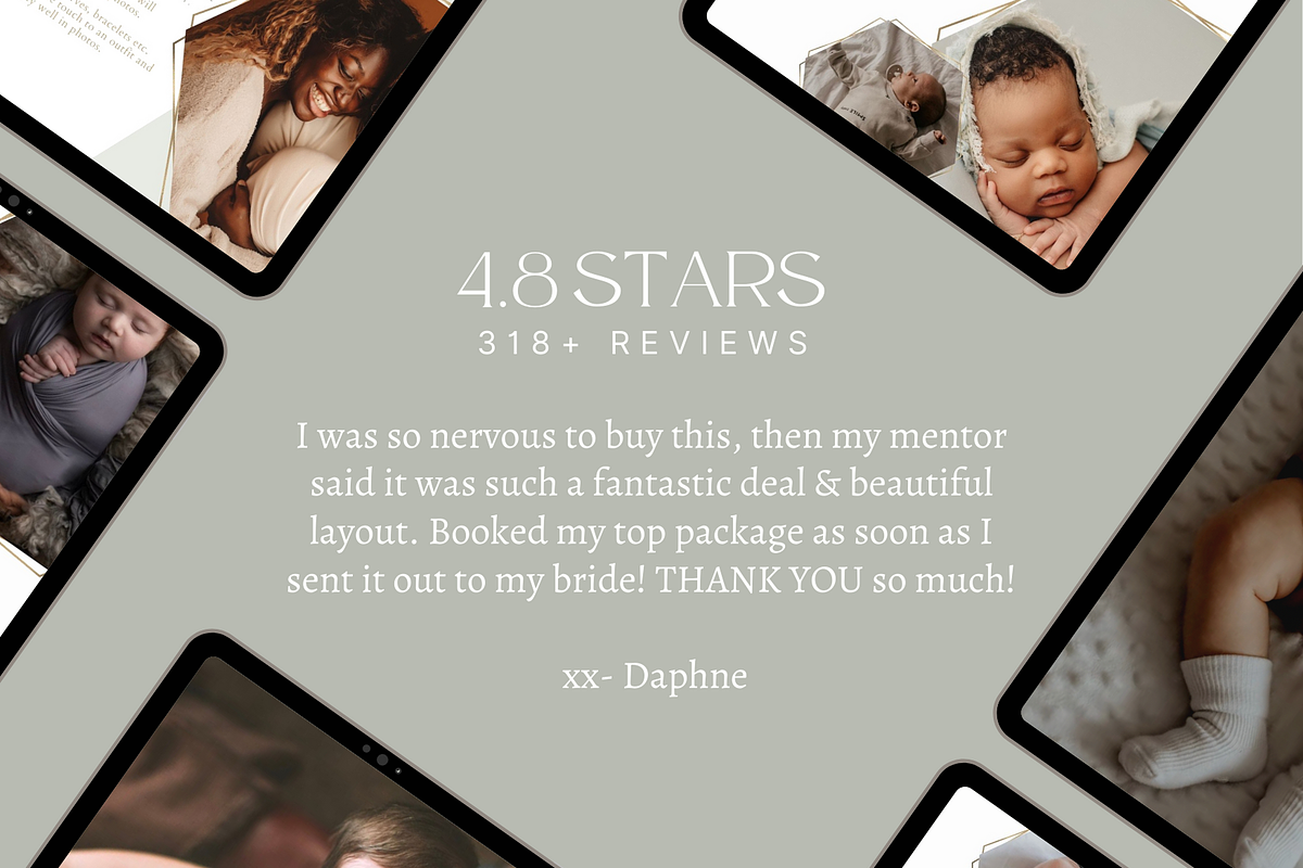 GOLD Newborn Photography Guide, a Magazine Template by Signature Edits (Photo 10 of 11)