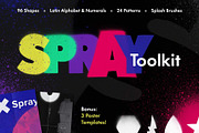 Spray Art Painter’s Toolkit, a Brush Add-On by pixelbuddha.net (Thumbnail 1 of 15)