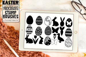 Easter Procreate Stamp Brushes