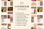 70 Cookbook Pages Templates Canva, a Templates & Theme by TemplateCastleStore (Thumbnail 5 of 10)