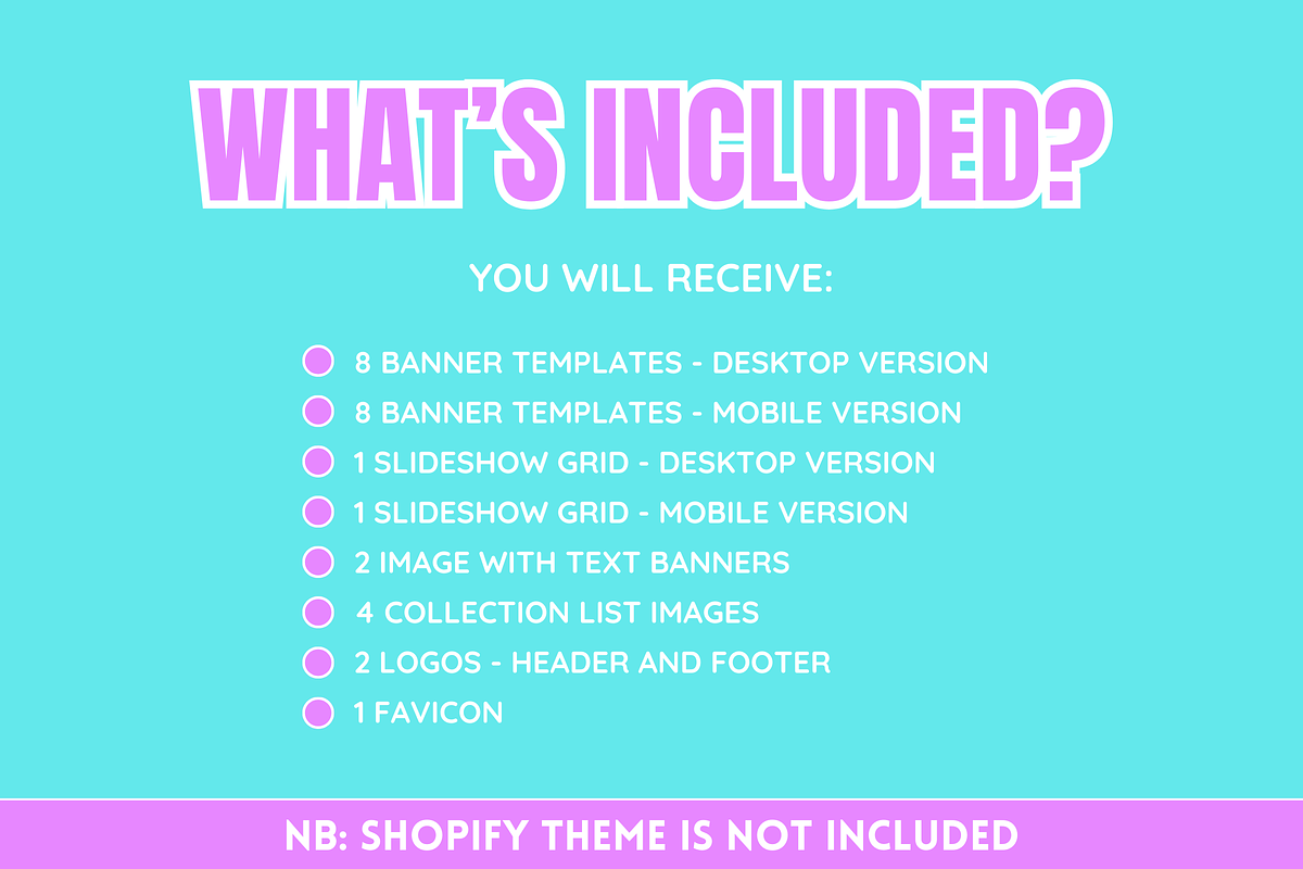 Website Banner Templates, a Shopify Template by SunshineStudioBoutique (Photo 2 of 7)
