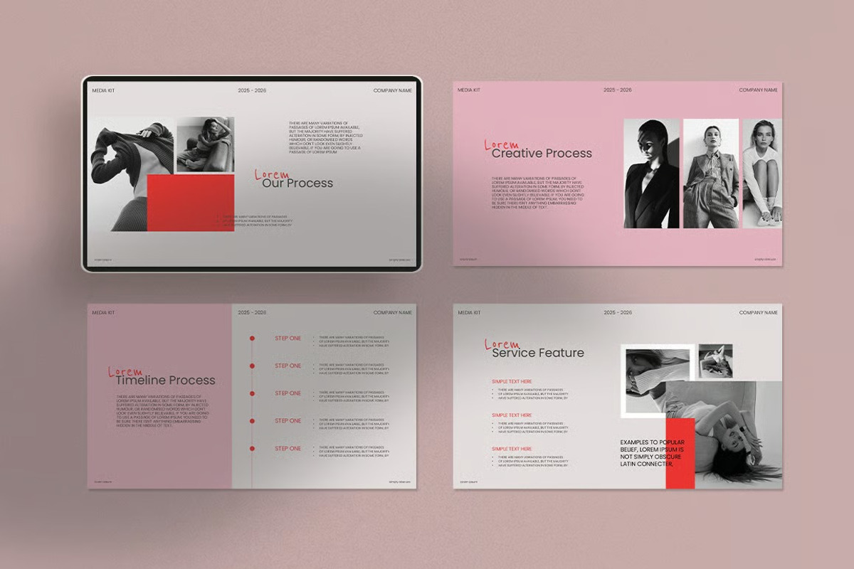 Media Kit Presentation Template, a Presentation Template by Fit-tee (Photo 4 of 7)