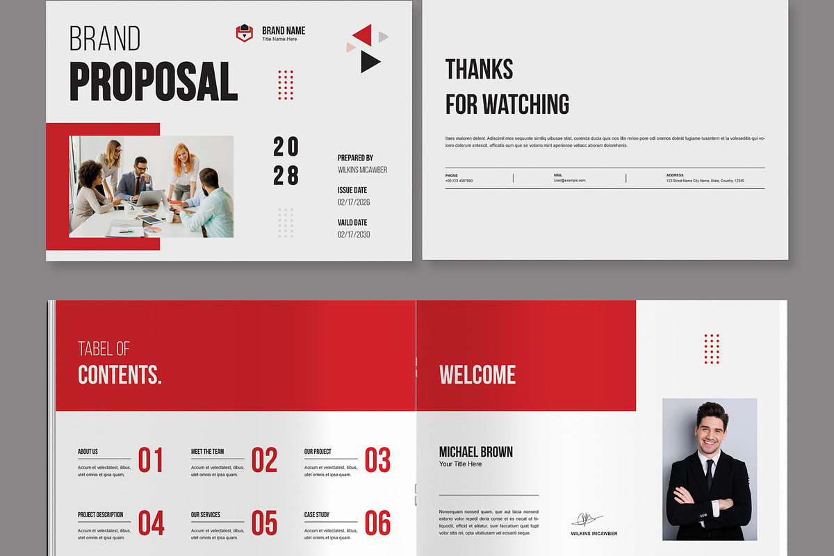Business Proposal Design Landscape, a Brochure Template by MightyDesign (Photo 5 of 8)