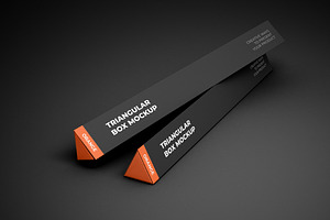 Triangular Small Box Mockup