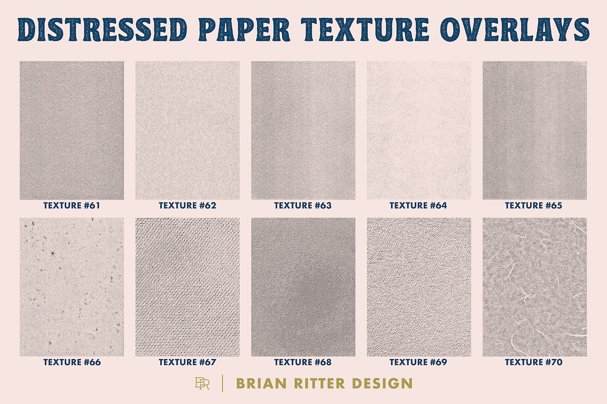 Distressed Paper Texture Overlays, a Texture Graphic by Brian Ritter Design (Photo 13 of 14)