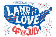 Land That I Love 4th of July, a Texture Illustration by Paul Lesser (Thumbnail 2 of 2)