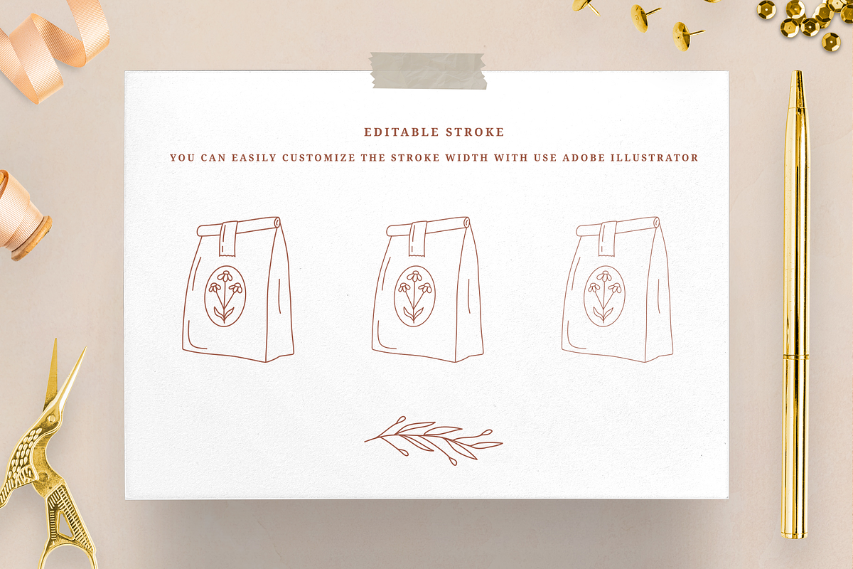 Winter everyday line icon set, an Outline Icon by NatalieArtShop (Photo 15 of 16)