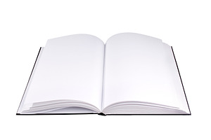 Open Blank Book Isolated, a School & Education Photo by THP Creative