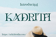 Kadrith - Serif Font, a Serif Font by NDNL Studio (Thumbnail 1 of 11)