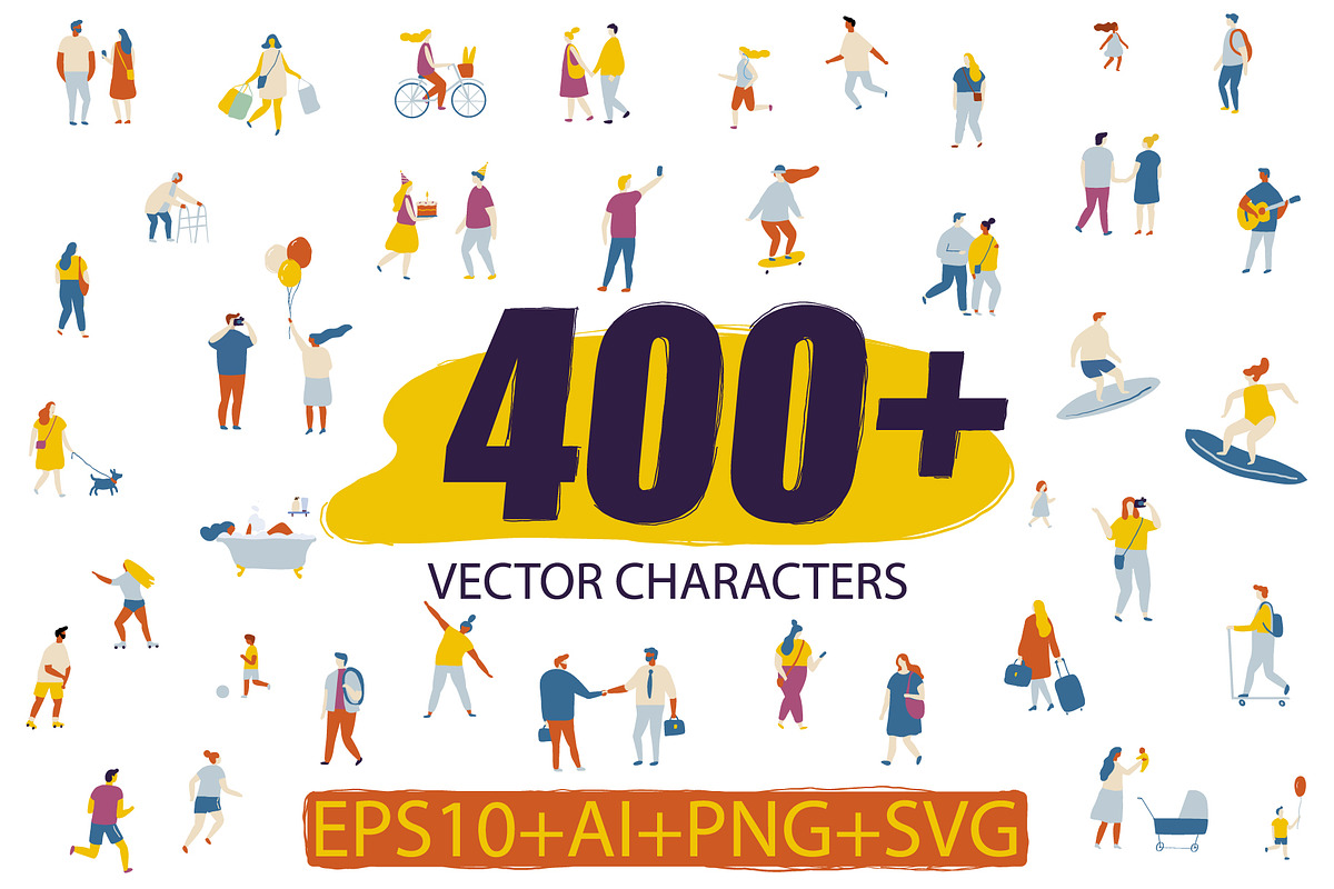 400+ Set of flat vector people, a Person Illustration by Vector_Art (Photo 1 of 24)