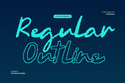 CS Sandra Pixel, a Script Font by Craft Supply Co. (Thumbnail 5 of 8)