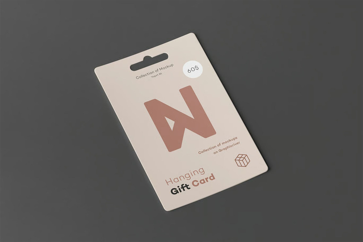 Hanging Gift Card Mock-up, an Advertising Mockup by zippypixelstudio (Photo 11 of 13)
