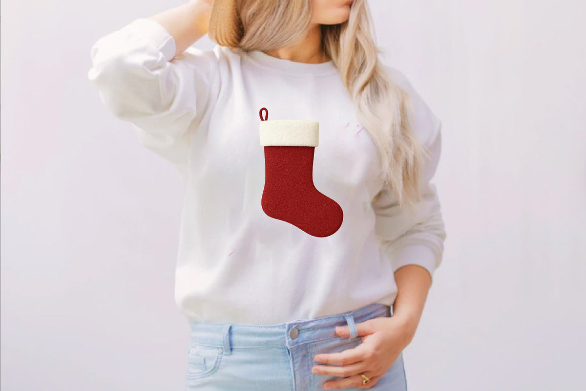 Watercolor Christmas Stocking Clipar, an Illustration by SVGArt (Photo 7 of 8)