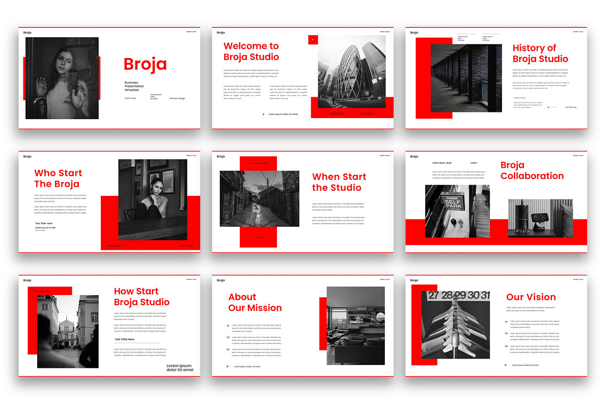 Broja – Business PowerPoint Template, a Presentation Template by kreatifreya (Photo 2 of 5)