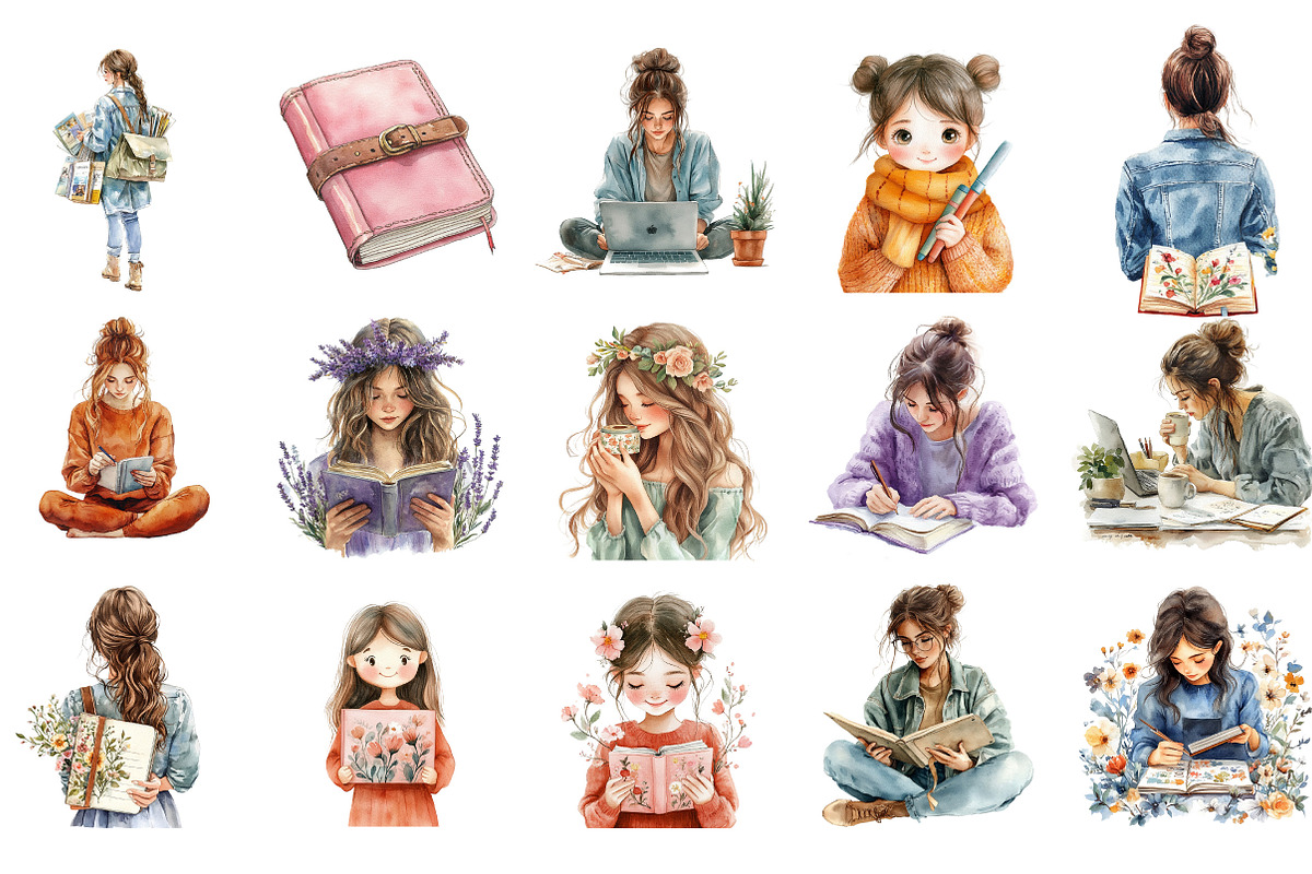 Planner Clipart Bundle, an Illustration by Designking (Photo 3 of 5)