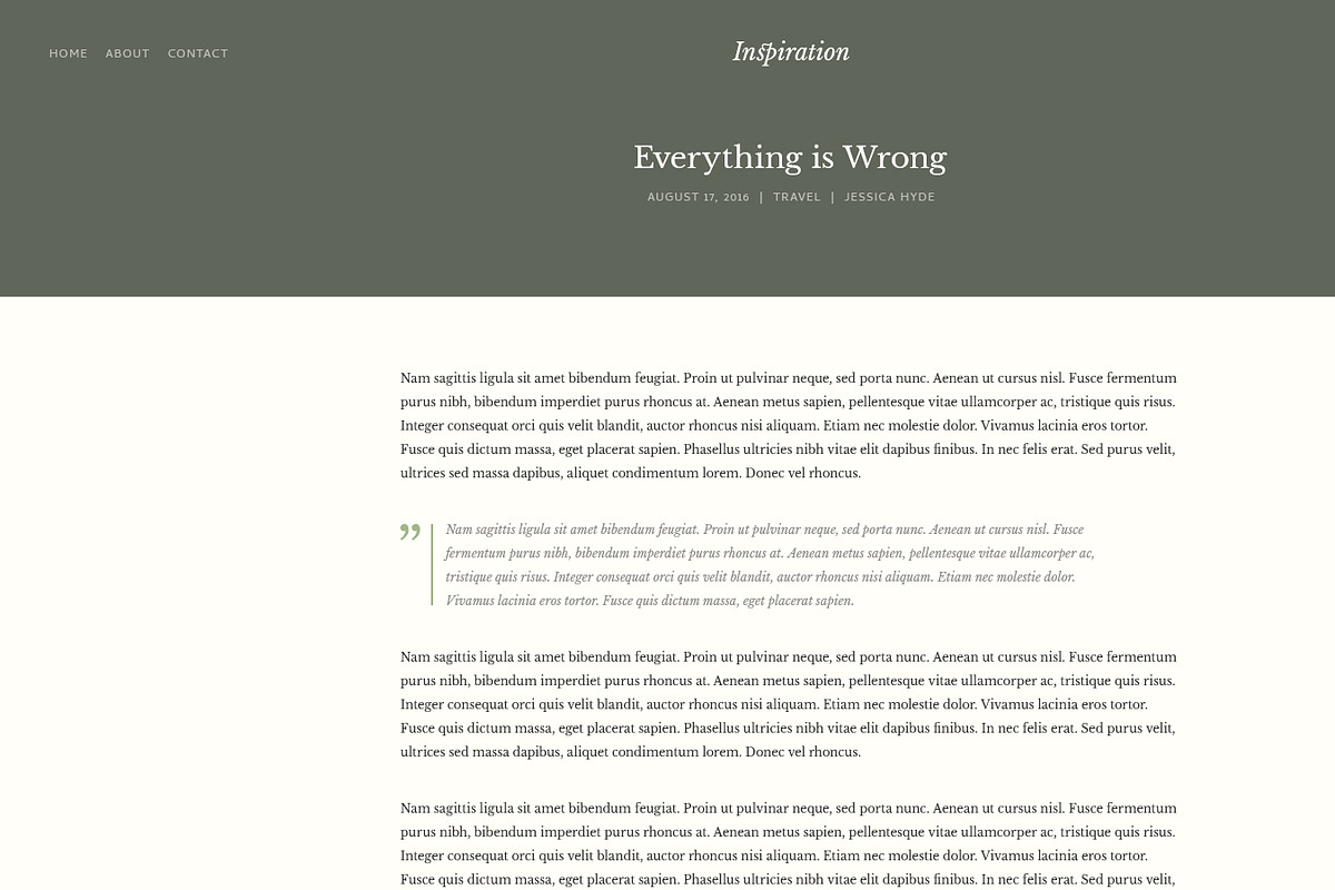 Inspiration — Lifestyle Blog PSD, a Templates & Theme by ScienteCraft (Photo 34 of 47)