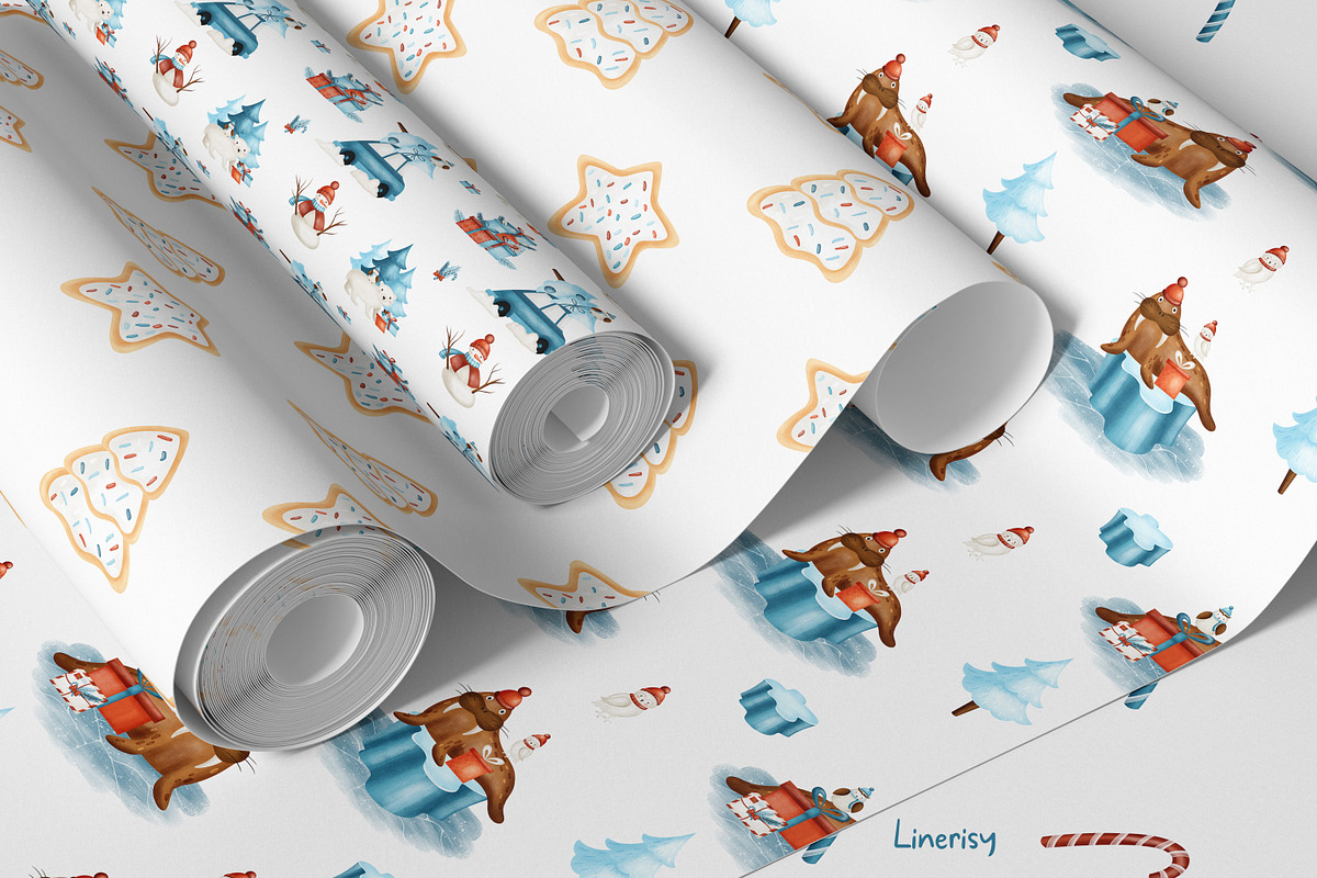 Christmas Arctic - kids collections, an Animal Illustration by Linerisyart (Photo 12 of 19)
