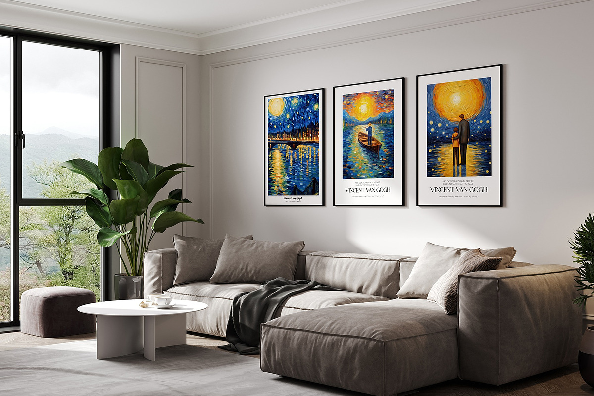 Art Poster Inspired by Van Gogh, a Decorative Illustration by Vibrand Studio (Photo 10 of 12)