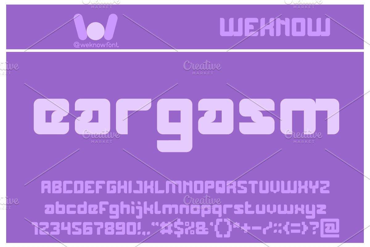 wayner font, a Font by weknow (Photo 4 of 5)