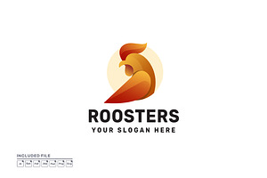 Rooster Logo Vector Illustration