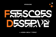 Frescoes Deserve - Geometric Font, a Sans Serif Font by 177Studio (Thumbnail 1 of 8)