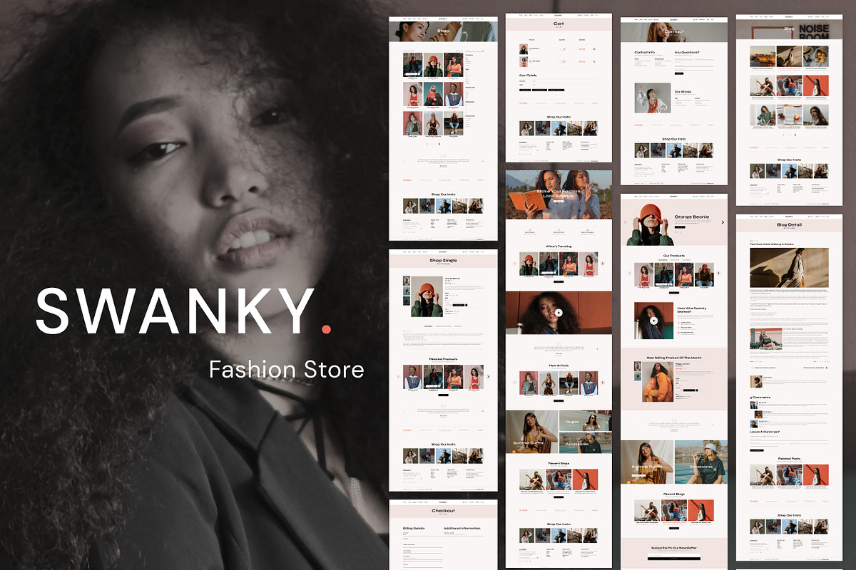 Swanky Fashion Store Figma Template, a Websites & App Template by TemplatesJungle (Photo 1 of 23)