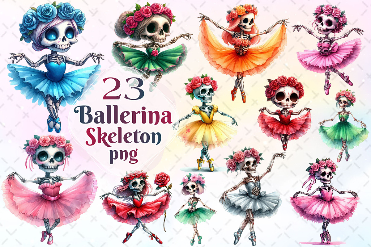 Ballerina Skeleton Sublimation, a Work Illustration by Dream Creation (Photo 1 of 6)
