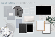 Blue Silver Mockups + Scene Creator, a Books & Magazine Mockup by Girl Boss Stock (Thumbnail 5 of 9)