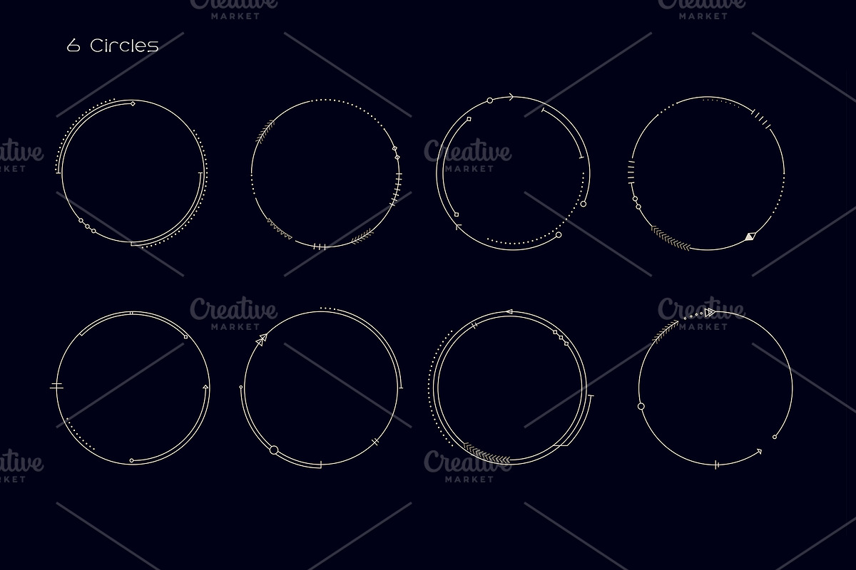 Tribal UI Set, an Object Illustration by Olga Ryzychenko (Photo 4 of 13)
